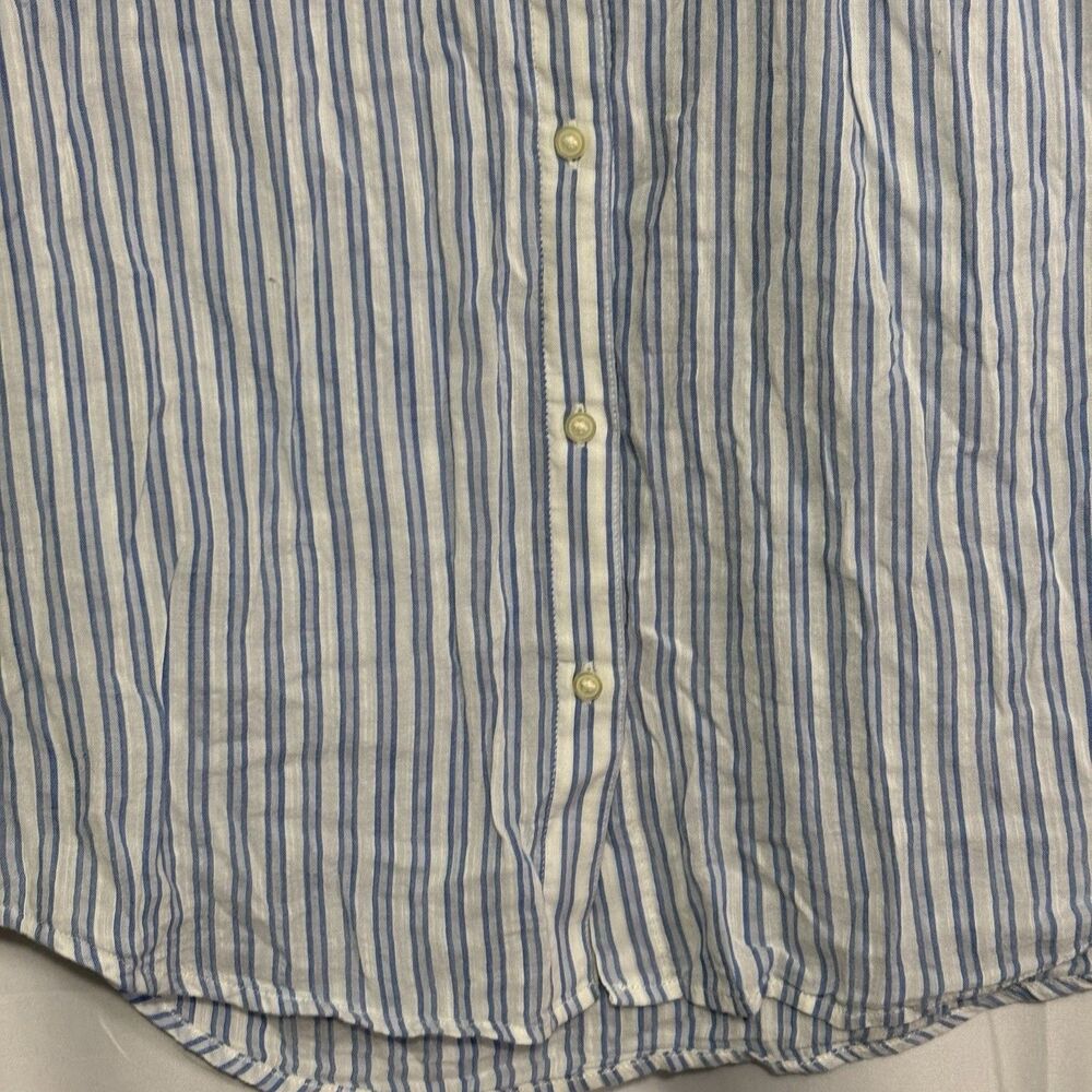 GAP Womens XS Top Bundle Short Sleeve Light Blue White Stripe + Gray Tank Henley - Picture 5 of 16